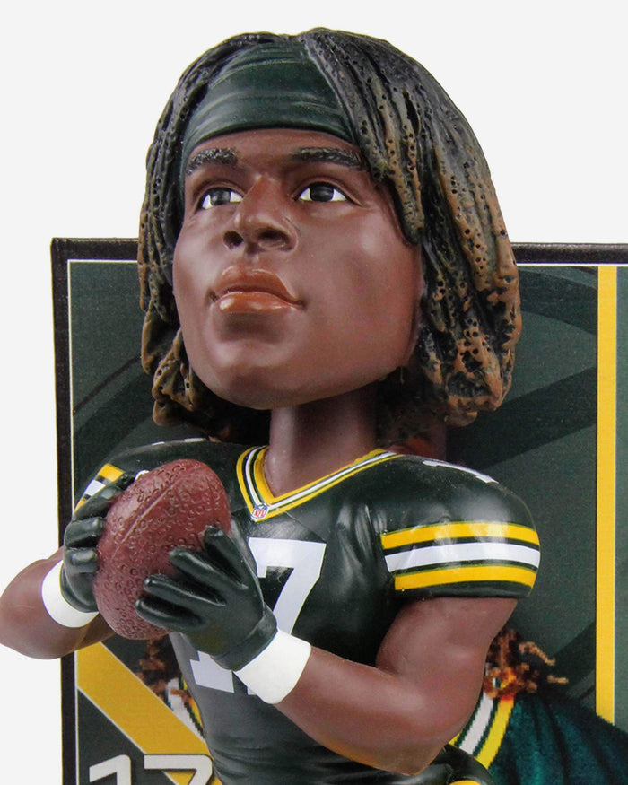 Davante Adams Green Bay Packers Ratings Card Bobblehead FOCO - FOCO.com