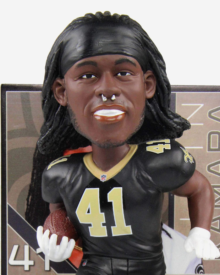 Alvin Kamara New Orleans Saints Ratings Card Bobblehead FOCO - FOCO.com