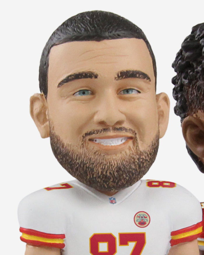 Patrick Mahomes & Travis Kelce & Juju Smith-Schuster Kansas City Chiefs Triple Bobblehead FOCO - FOCO.com
