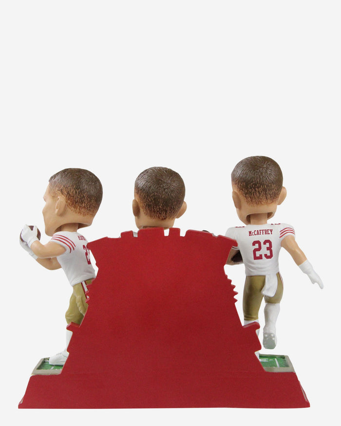 Christian McCaffrey San Francisco 49ers Triple Threat Bobblehead FOCO - FOCO.com