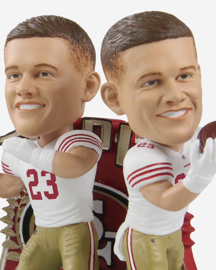 Christian McCaffrey San Francisco 49ers Triple Threat Bobblehead FOCO - FOCO.com