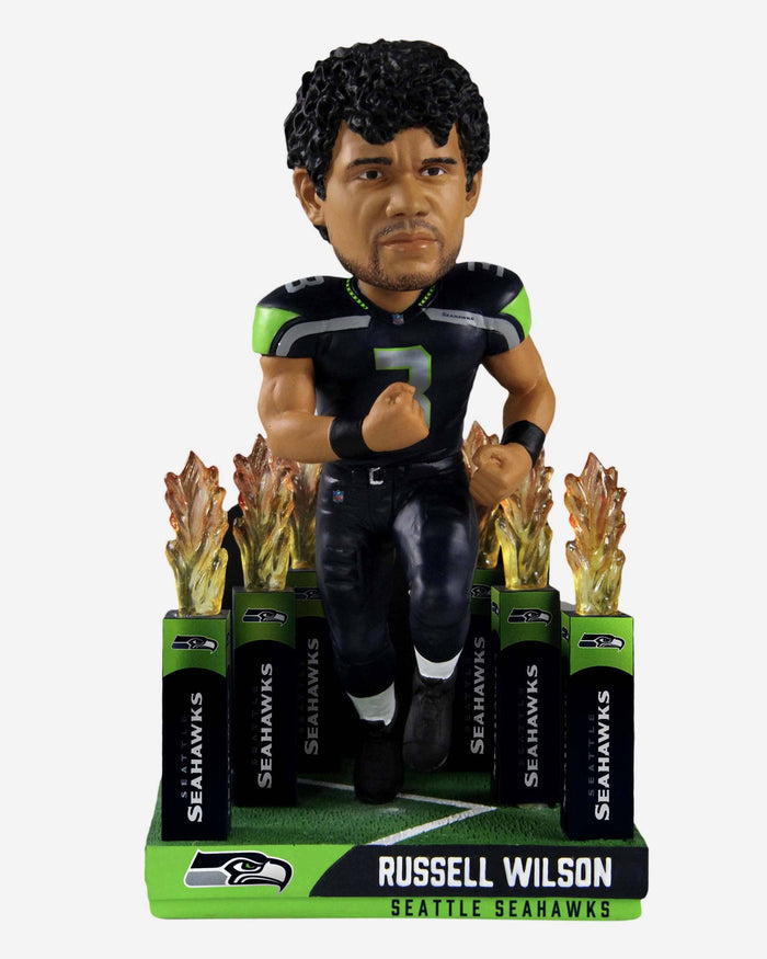 Russell Wilson Seattle Seahawks Pregame Tunnel Entrance Bobblehead FOCO - FOCO.com