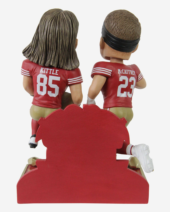 Christian McCaffrey & George Kittle San Francisco 49ers Wild Card Win Dual Bobblehead FOCO - FOCO.com