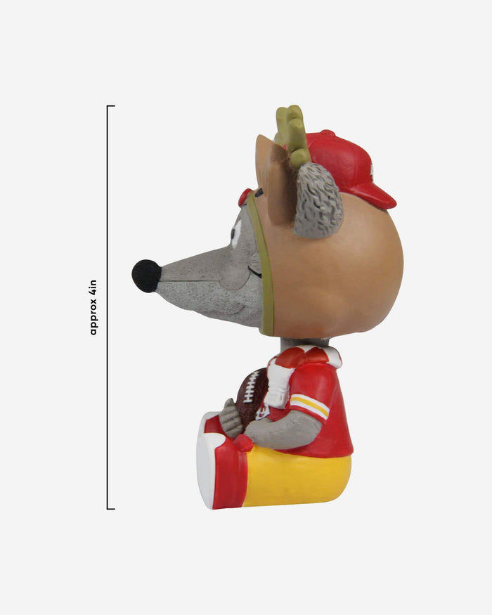 KC Wolf Kansas City Chiefs Christmas Mascot Bobble Bro Mini Bobblehead FOCO - FOCO.com