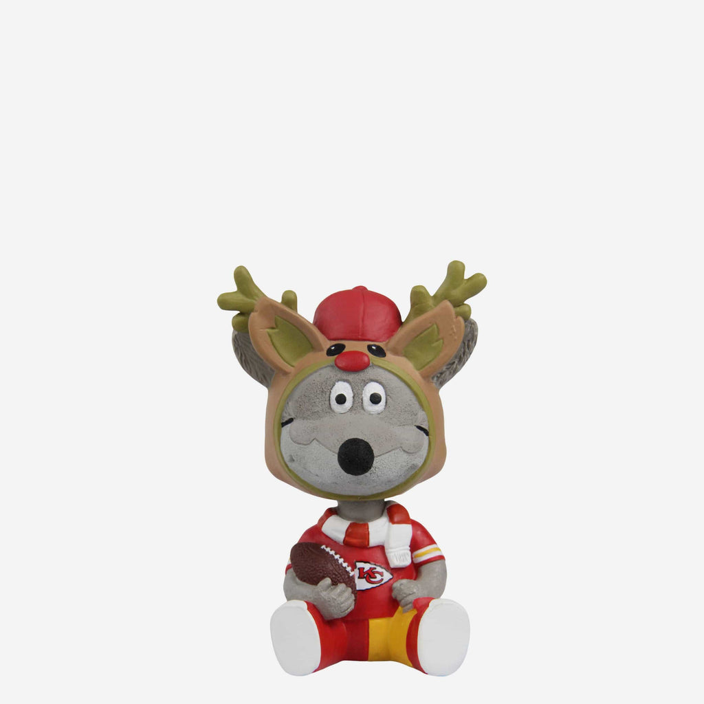 KC Wolf Kansas City Chiefs Christmas Mascot Bobble Bro Mini Bobblehead FOCO - FOCO.com