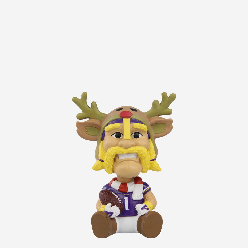 Viktor The Viking Minnesota Vikings Christmas Mascot Bobble Bro Mini Bobblehead FOCO - FOCO.com