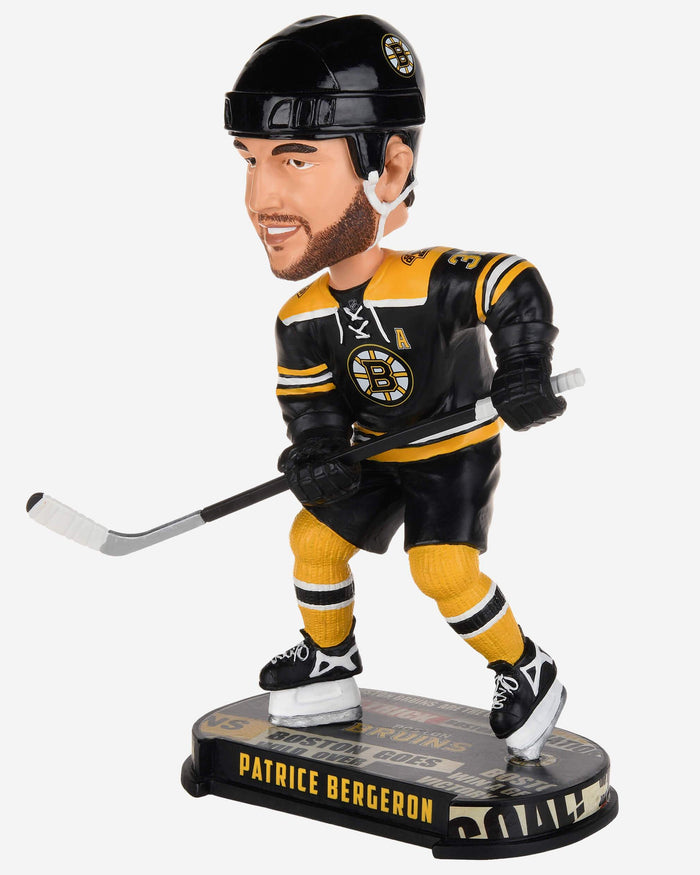 Patrice Bergeron Boston Bruins Headline Bobblehead FOCO - FOCO.com