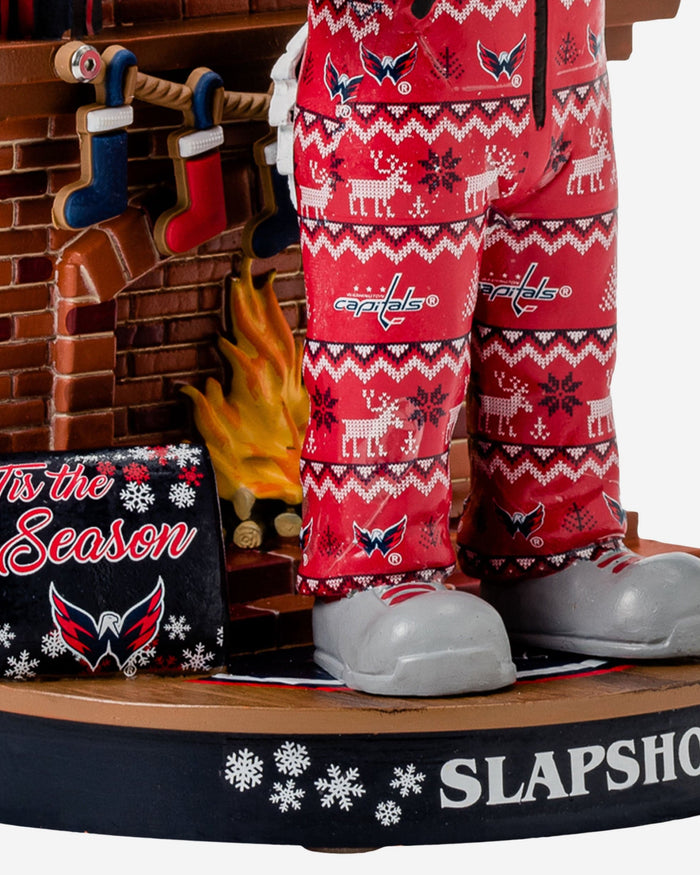 Slapshot Washington Capitals Holiday Mascot Bobblehead FOCO - FOCO.com