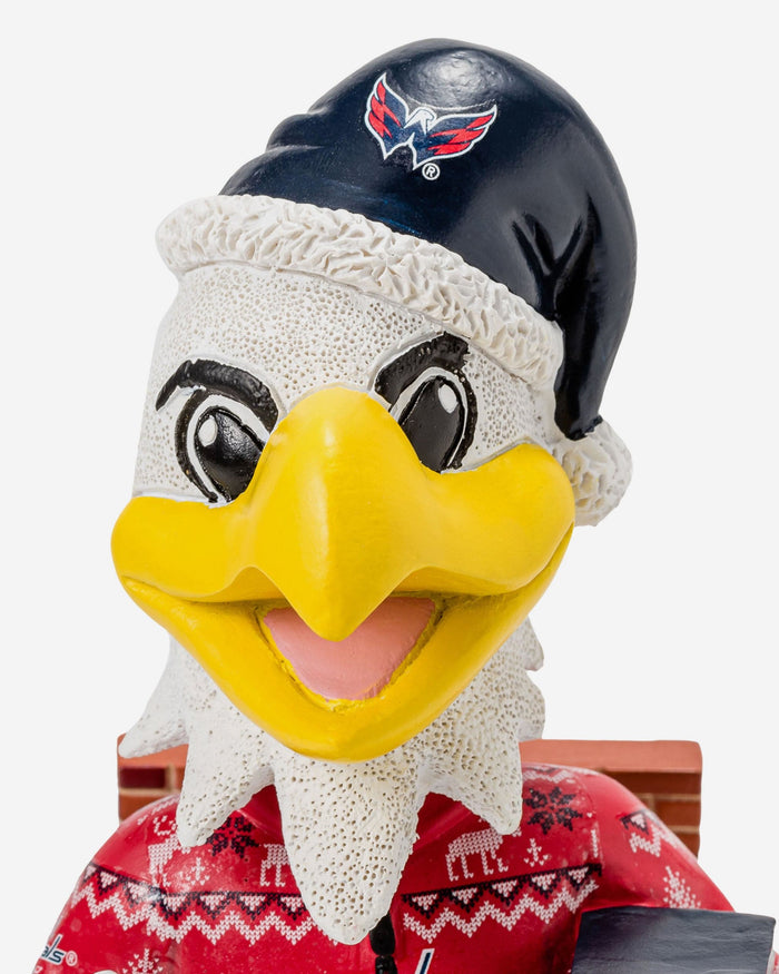 Slapshot Washington Capitals Holiday Mascot Bobblehead FOCO - FOCO.com