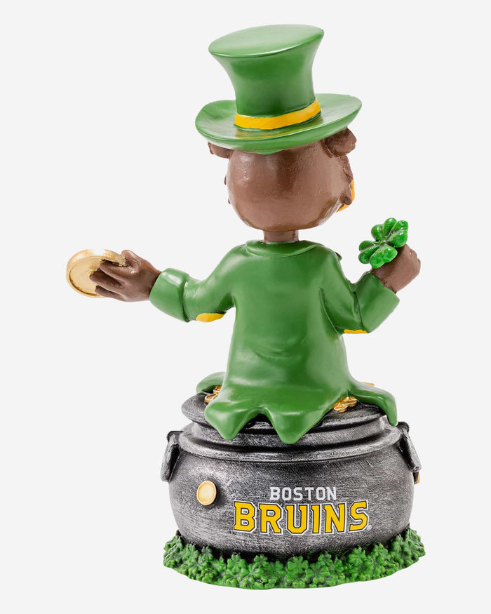 Blades the Bear Boston Bruins Saint Patricks Day Mascot Bobblehead FOCO - FOCO.com