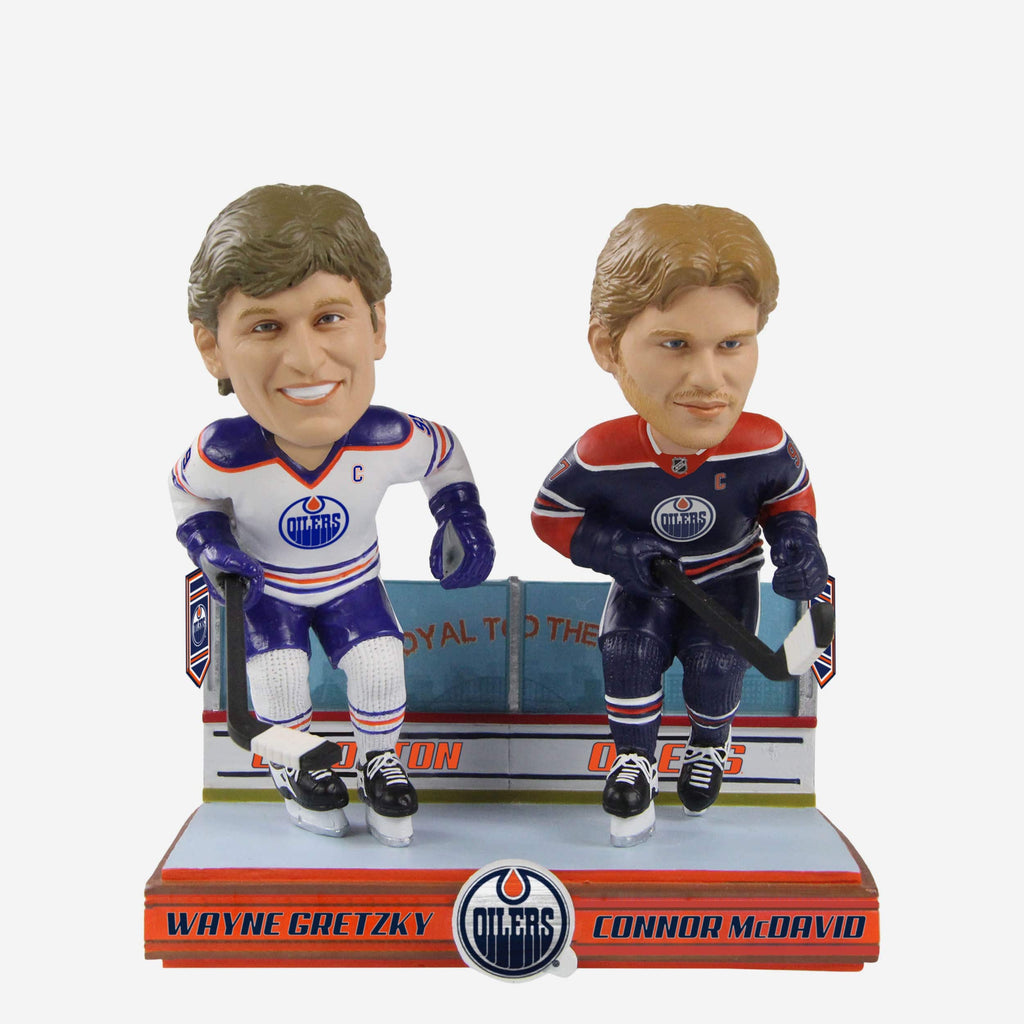 Wayne Gretzky & Connor McDavid Edmonton Oilers Then And Now Bobblehead FOCO - FOCO.com