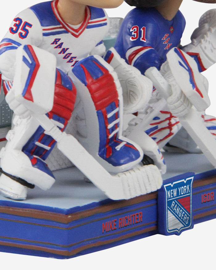Mike Richter & Igor Shesterkin New York Rangers Then And Now Bobblehead FOCO - FOCO.com