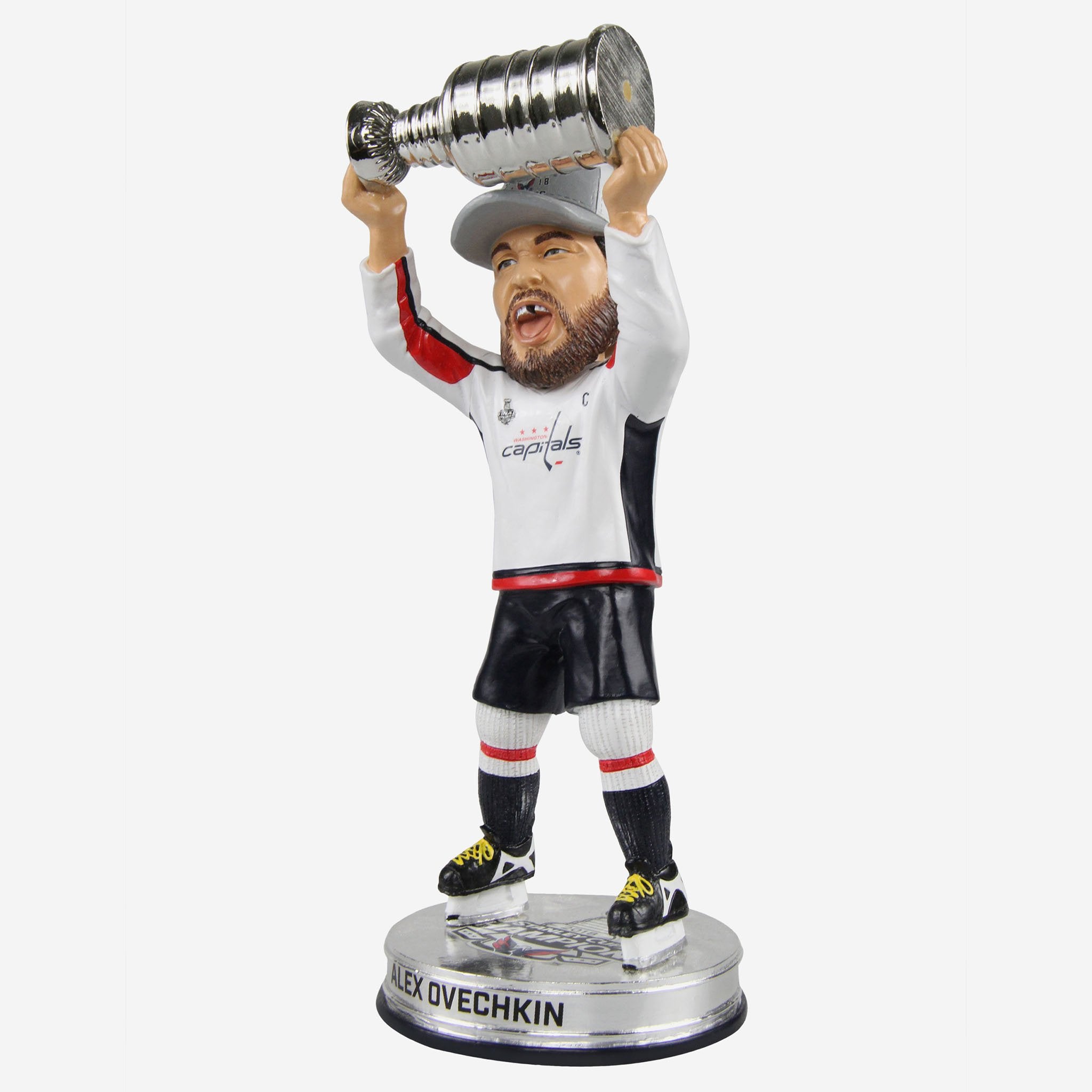 Alex Ovechkin Washington Capitals Stanley Cup Trophy Photo (Size: 17 x  21) Framed