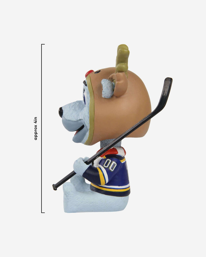 Louie St Louis Blues Christmas Mascot Bobble Bro Mini Bobblehead FOCO - FOCO.com