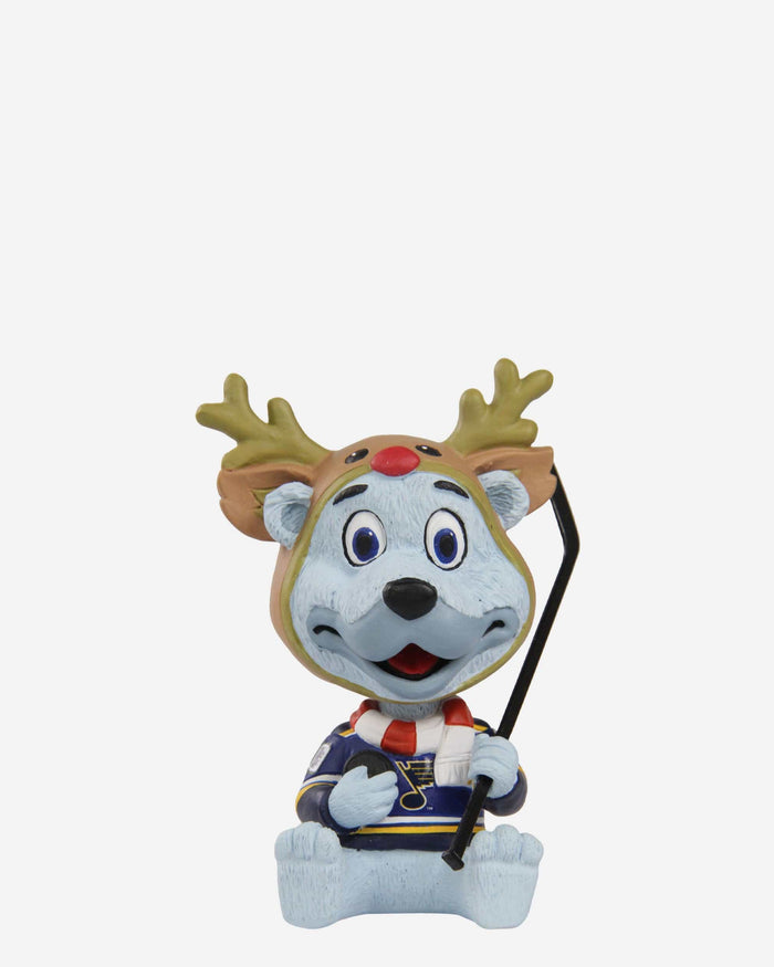 Louie St Louis Blues Christmas Mascot Bobble Bro Mini Bobblehead FOCO - FOCO.com