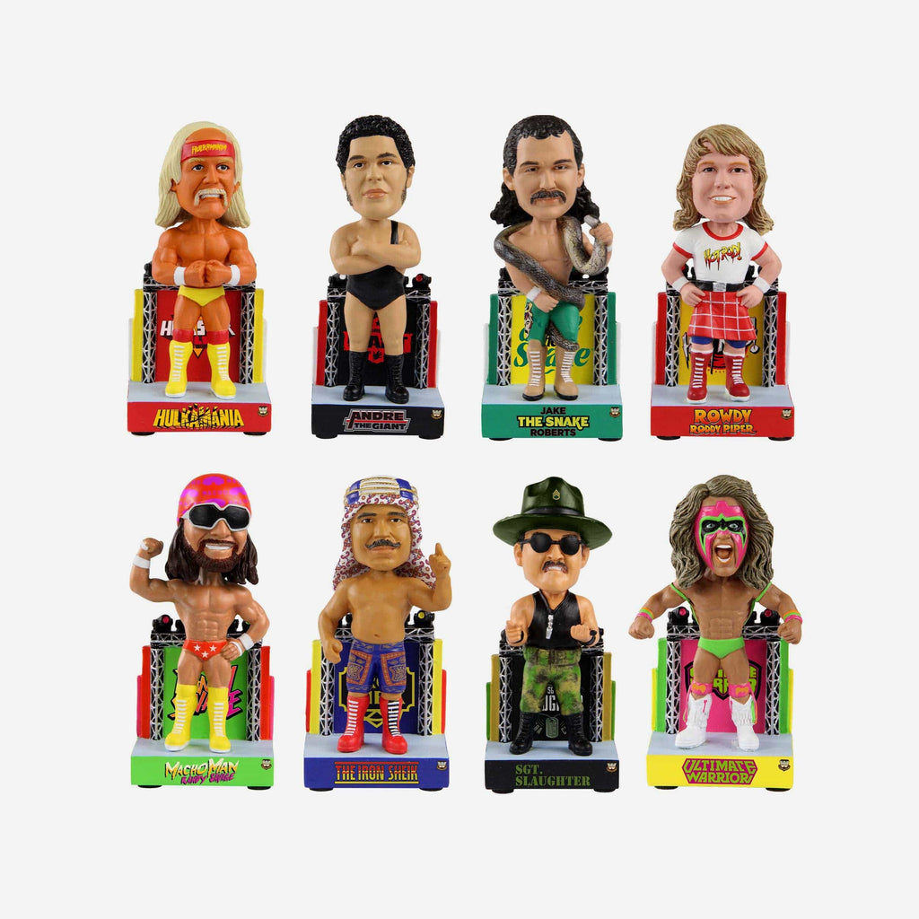 WWE Commemorative 1980s Mini Bobblehead Boxed Set FOCO - FOCO.com