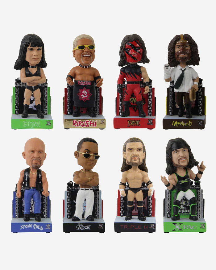 WWE Commemorative 1990s Attitude Era Mini Bobblehead Boxed Set FOCO