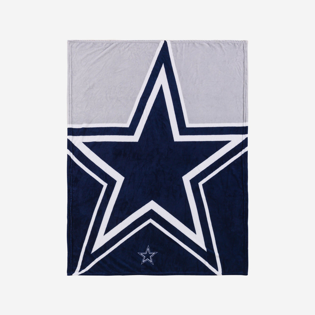 Dallas Cowboys Supreme Slumber Plush Throw Blanket FOCO - FOCO.com