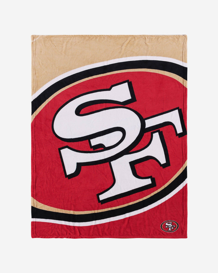 San Francisco 49ers Supreme Slumber Plush Throw Blanket FOCO - FOCO.com