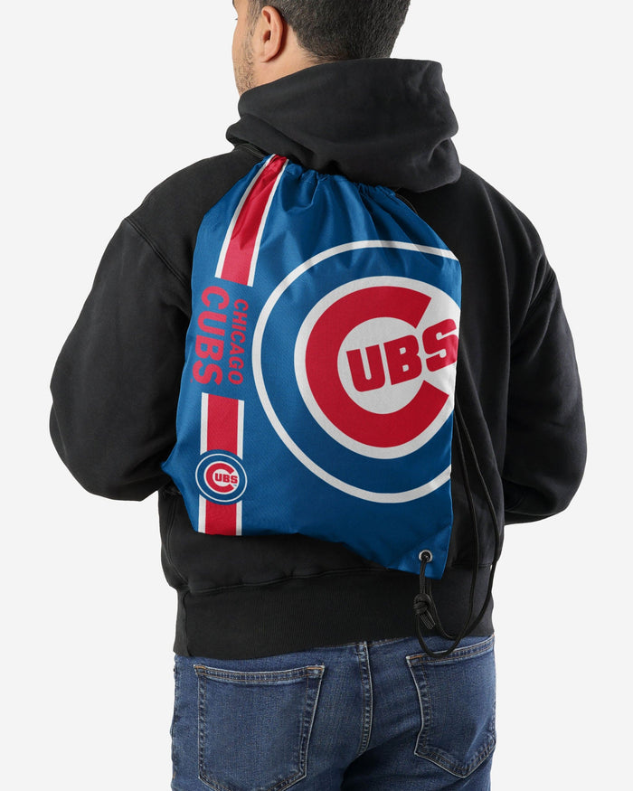 Chicago Cubs Big Logo Drawstring Backpack FOCO - FOCO.com