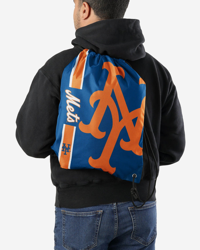 New York Mets Big Logo Drawstring Backpack FOCO - FOCO.com