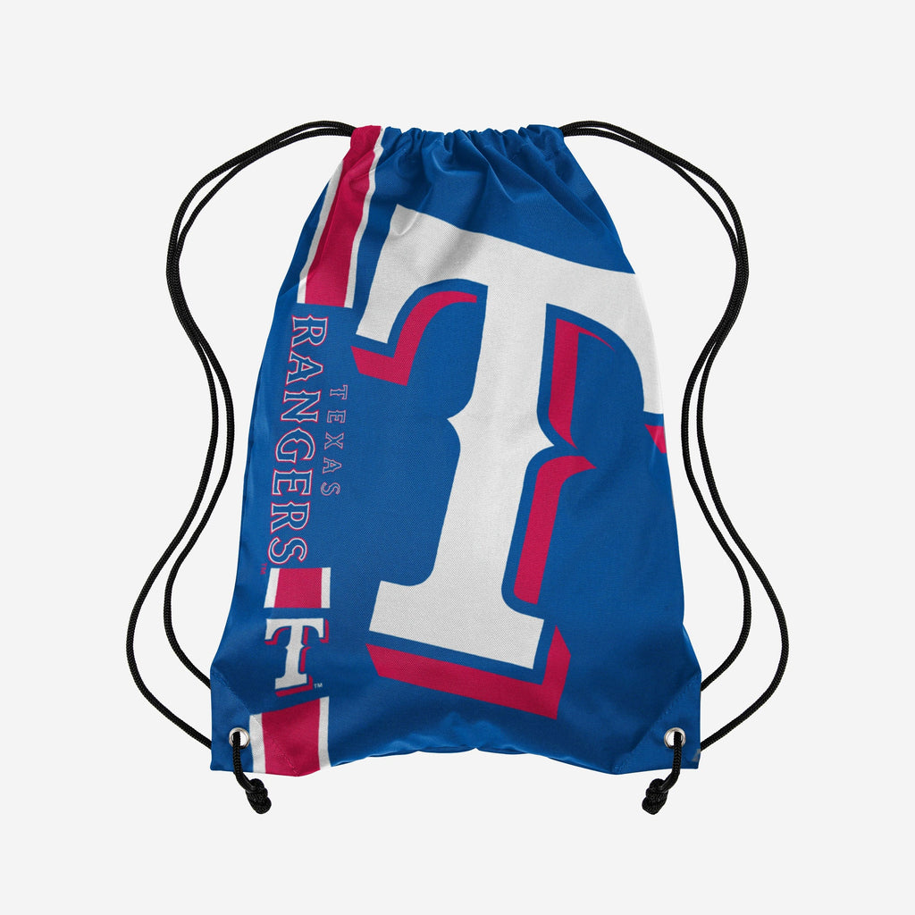 Texas Rangers Big Logo Drawstring Backpack FOCO - FOCO.com