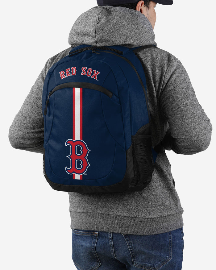 MLB Action Stripe Logo Backpack Boston Red Sox