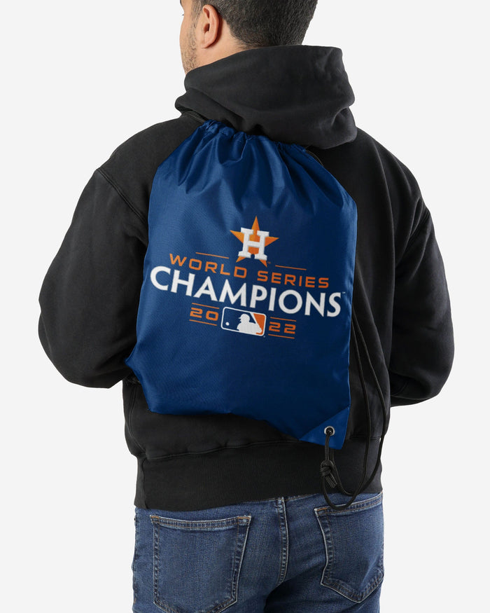Houston Astros 2022 World Series Champions Drawstring Backpack FOCO - FOCO.com