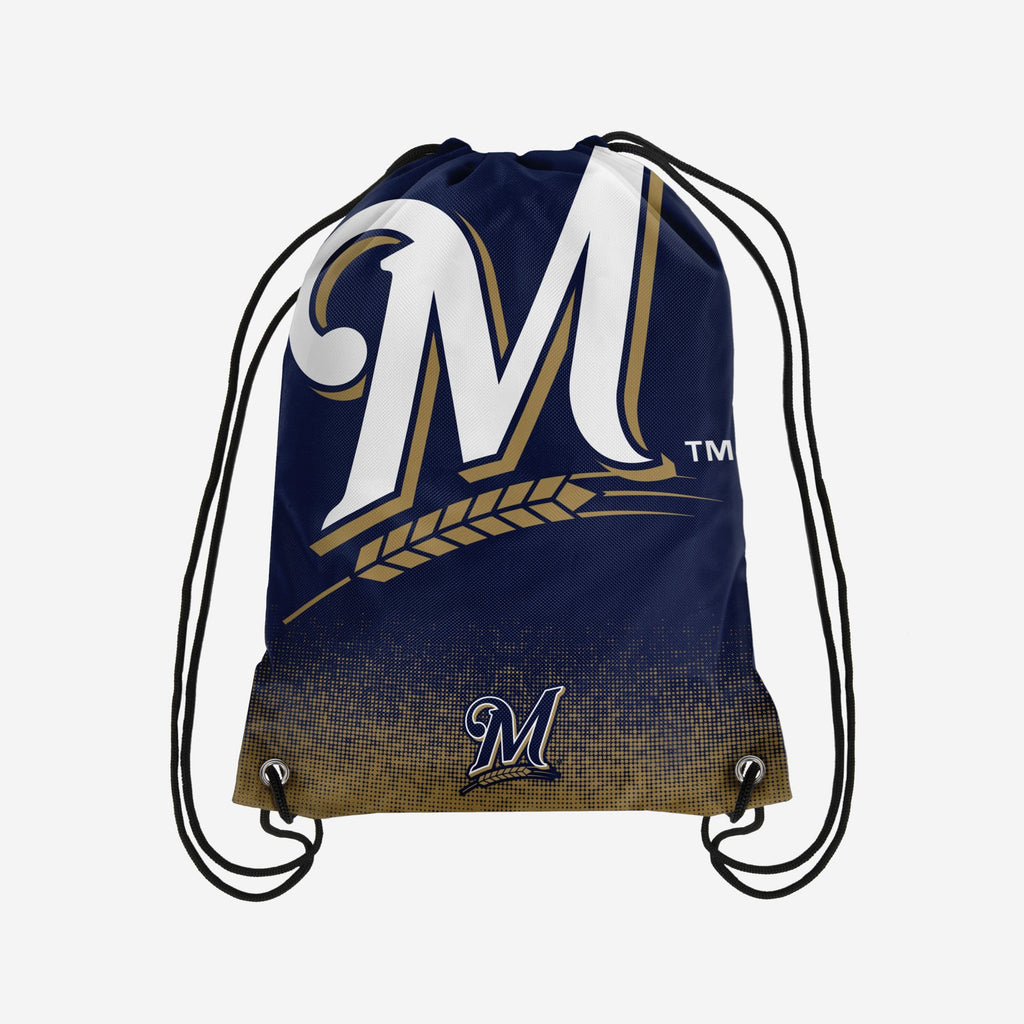 Milwaukee Brewers Gradient Drawstring Backpack FOCO - FOCO.com