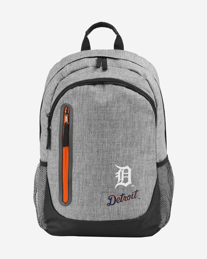 Detroit Tigers Heather Grey Bold Color Backpack FOCO - FOCO.com