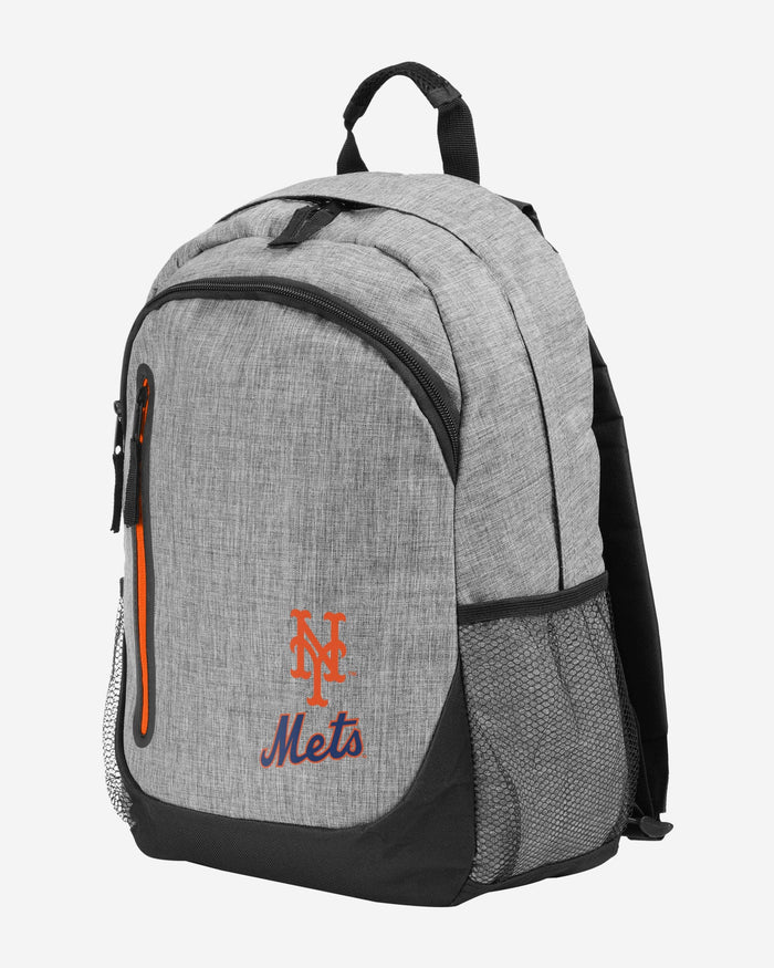 New York Mets Heather Grey Bold Color Backpack FOCO - FOCO.com