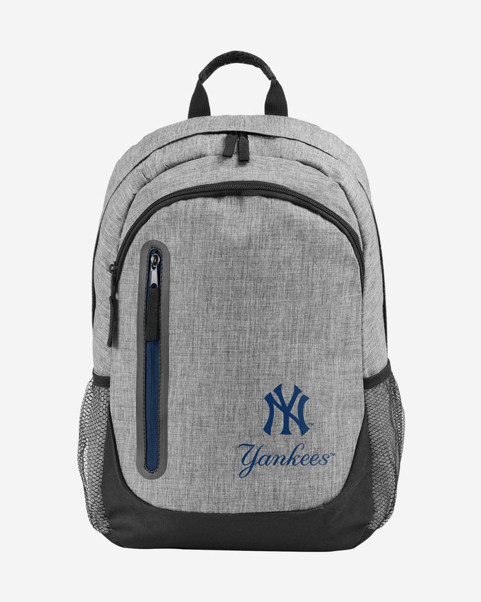 New York Yankees Heather Grey Bold Color Backpack FOCO - FOCO.com