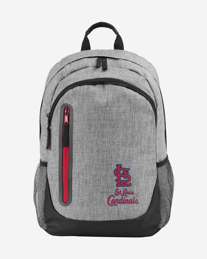 St Louis Cardinals Heather Grey Bold Color Backpack FOCO - FOCO.com