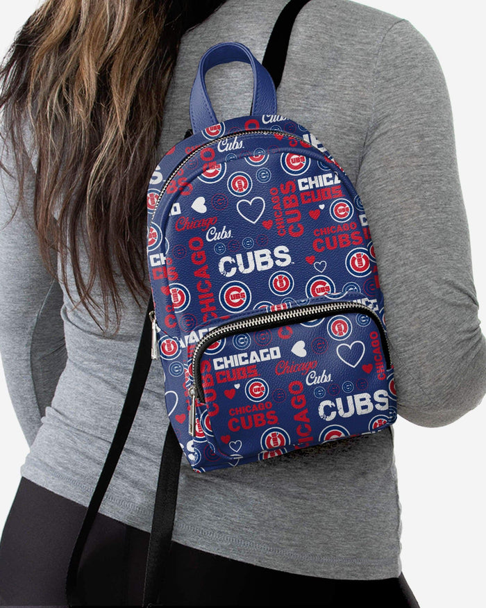 Chicago Cubs Logo Love Mini Backpack FOCO - FOCO.com