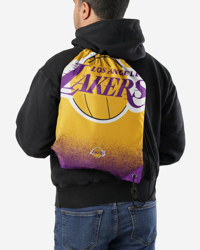 Los Angeles Lakers Gradient Drawstring Backpack FOCO - FOCO.com