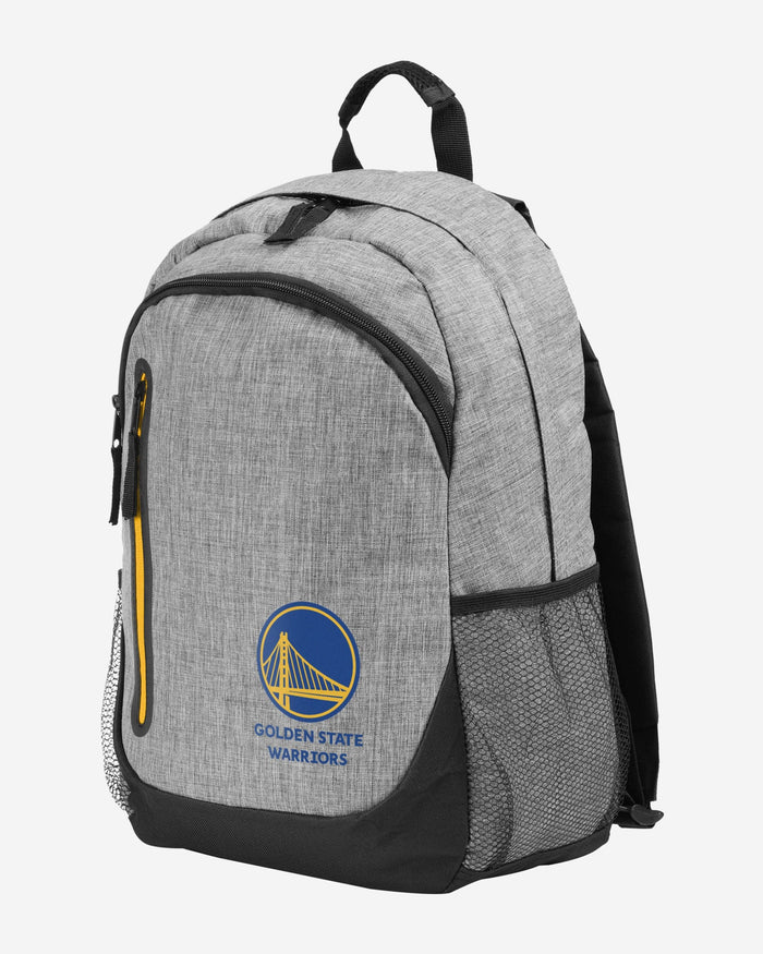 Golden State Warriors Heather Grey Bold Color Backpack FOCO - FOCO.com
