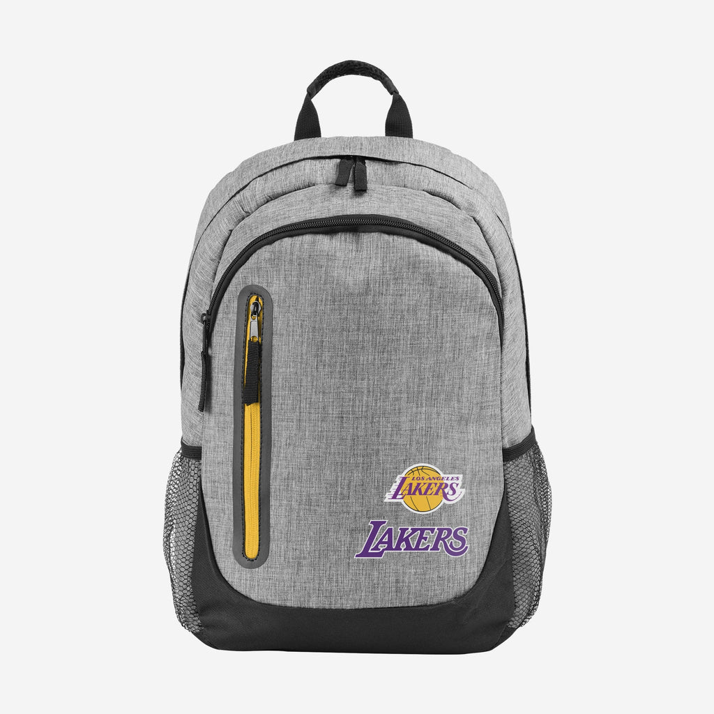 Los Angeles Lakers Heather Grey Bold Color Backpack FOCO - FOCO.com