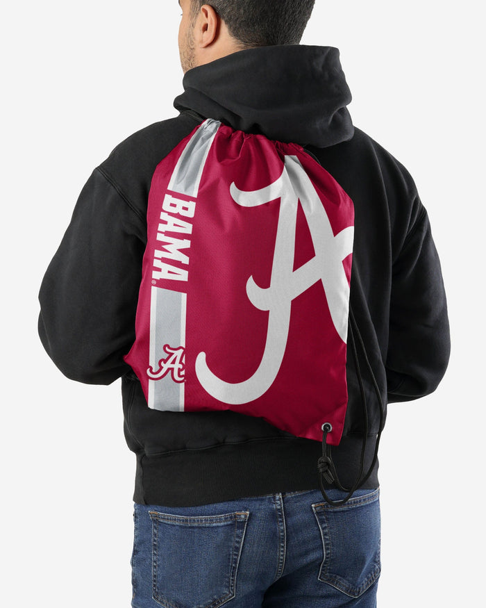 Alabama Crimson Tide Big Logo Drawstring Backpack FOCO - FOCO.com