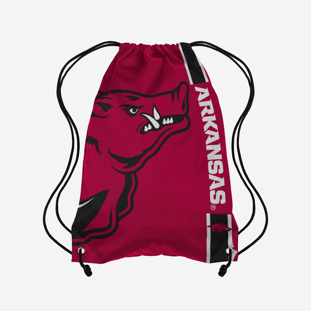Arkansas Razorbacks Big Logo Drawstring Backpack FOCO - FOCO.com