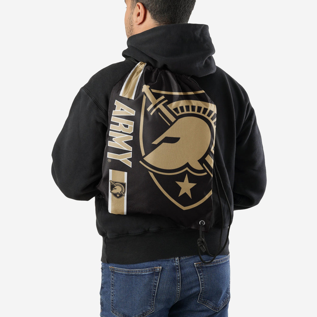 Military Drawstring Backpack Army Black Knights Big Logo Drawstring Backpack FOCO
