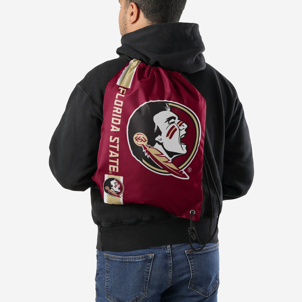 Florida State Seminoles Big Logo Drawstring Backpack FOCO