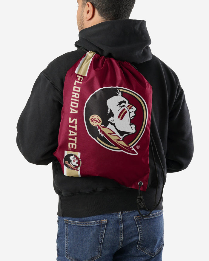 Fsu Backpack Florida State Seminoles Big Logo Drawstring Backpack FOCO