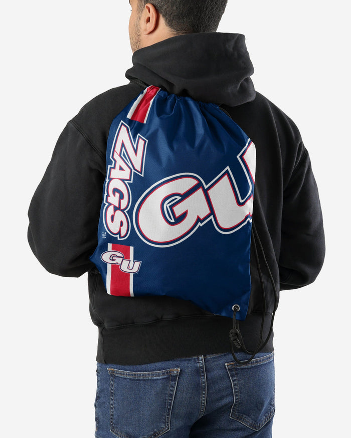 Gonzaga Bulldogs Big Logo Drawstring Backpack FOCO - FOCO.com