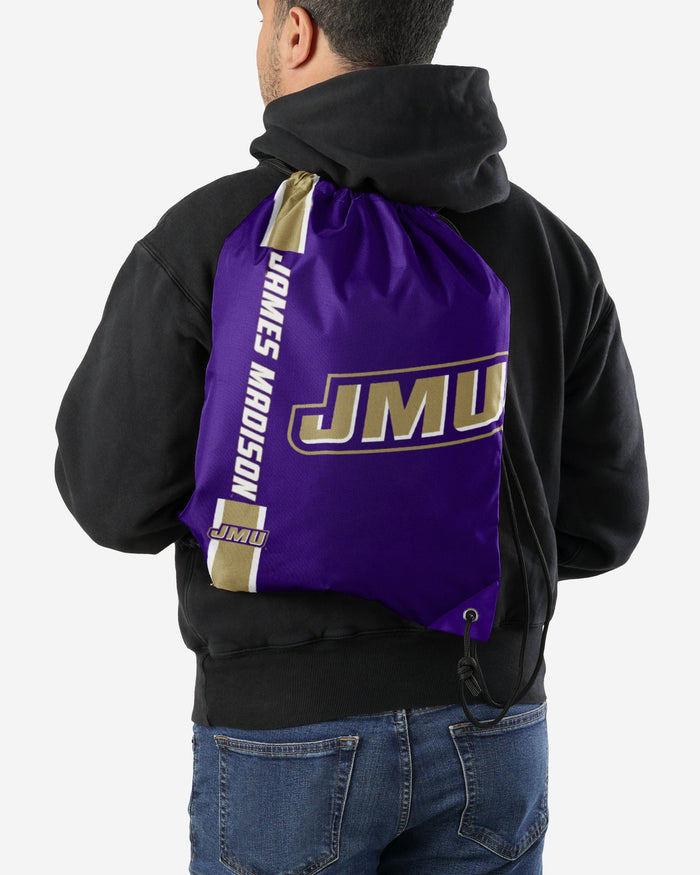 James Madison Dukes Big Logo Drawstring Backpack FOCO - FOCO.com
