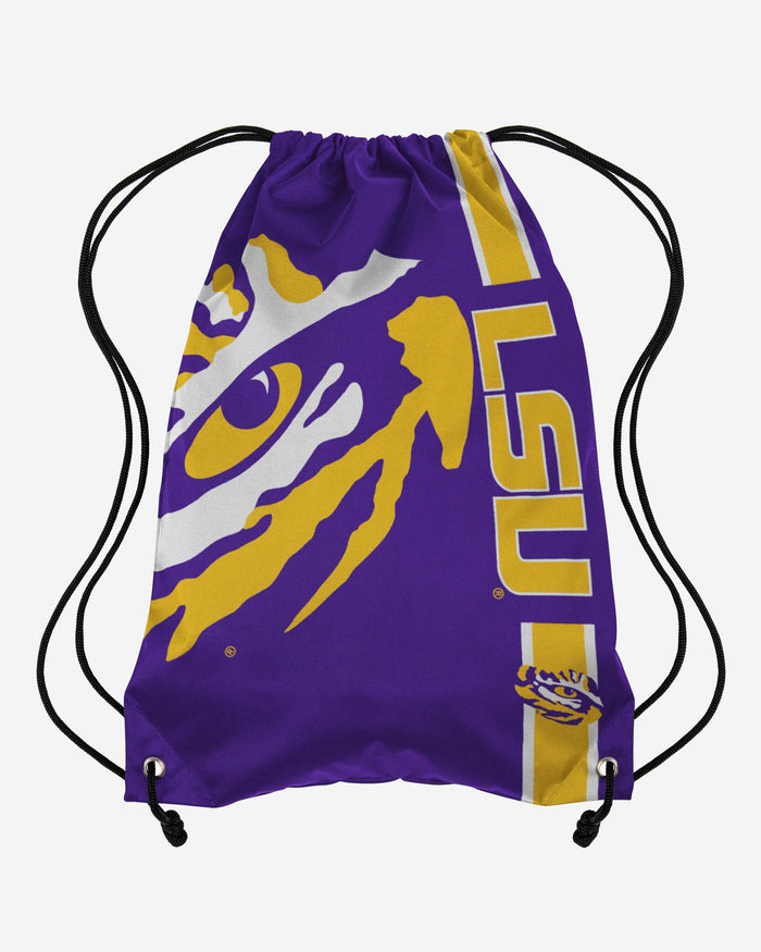 LSU Tigers Big Logo Drawstring Backpack FOCO - FOCO.com