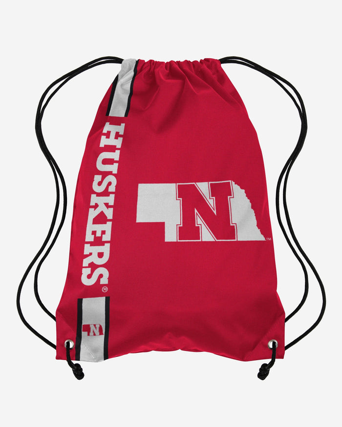 Nebraska Cornhuskers Big Logo Drawstring Backpack FOCO - FOCO.com