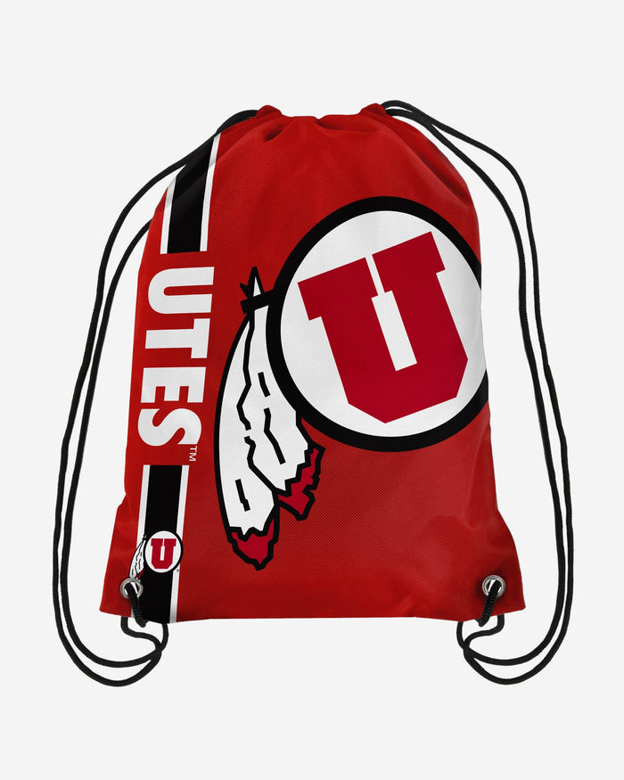 Utah Utes Big Logo Drawstring Backpack FOCO - FOCO.com