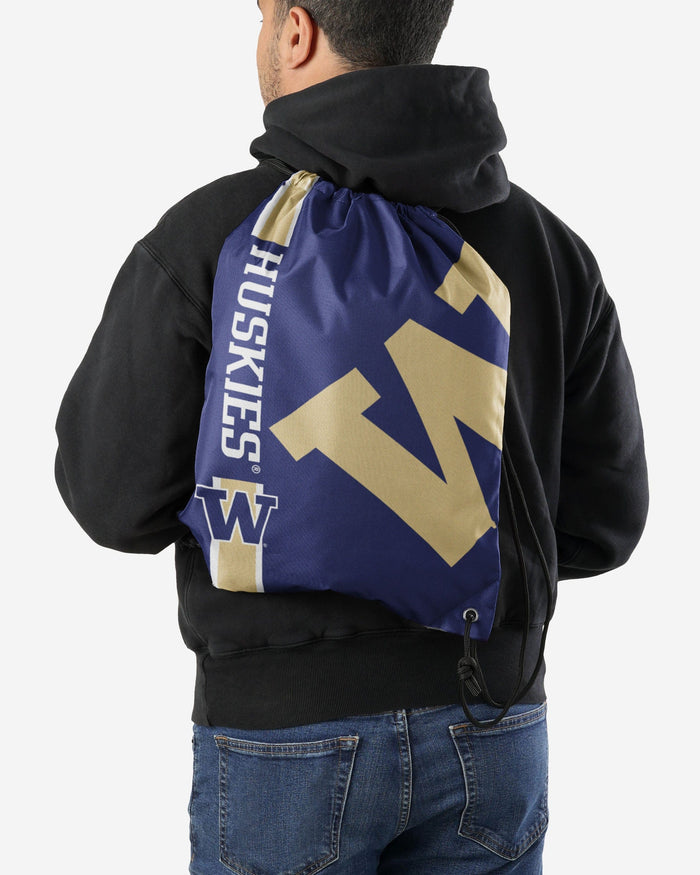 Washington Huskies Big Logo Drawstring Backpack FOCO - FOCO.com