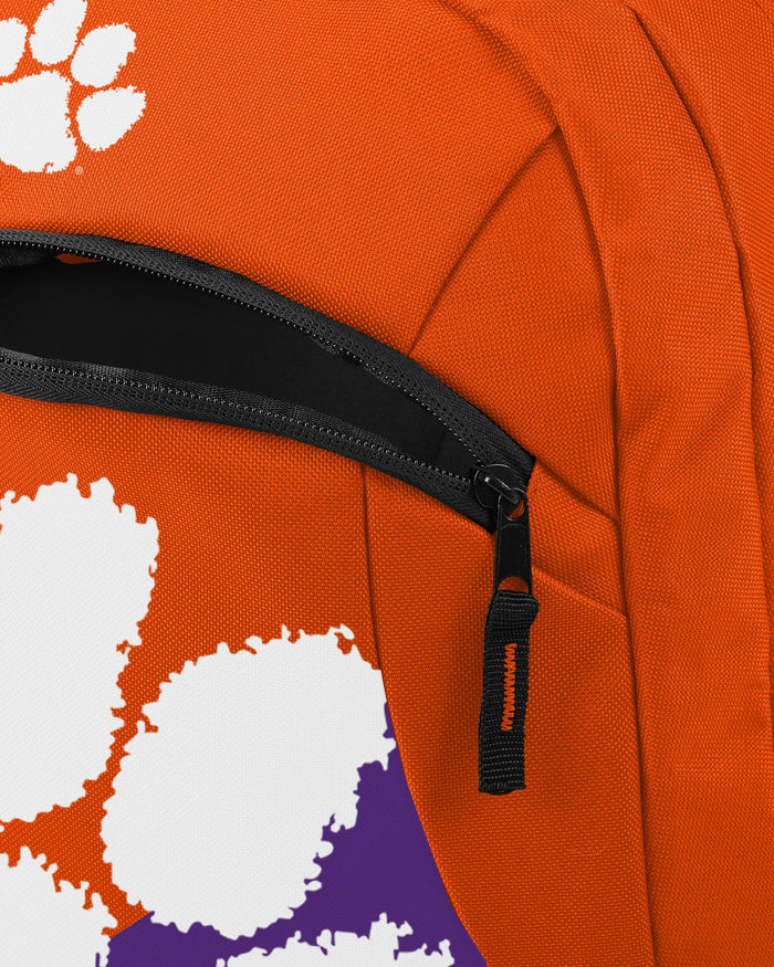 Clemson Tigers Colorblock Action Backpack FOCO - FOCO.com