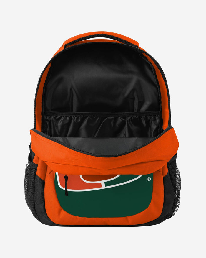 Miami Hurricanes Colorblock Action Backpack FOCO